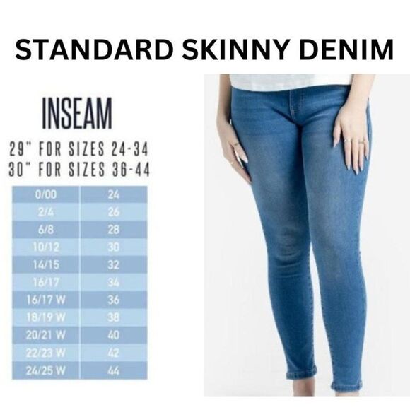 NEW Lularoe NWT Skinny Denim Medium Blue Wash Slimming Panel Stretch Comfy - Picture 1 of 6